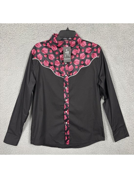 Daupanzees Other - Daupanzees Mens Western Floral Print Shirt Long Sleeves Button-Down Multi Sm NWT